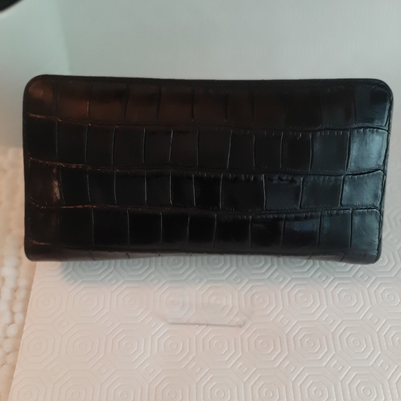 Michael  kors leather  wallet  Black/Gold - Picture 6 of 12